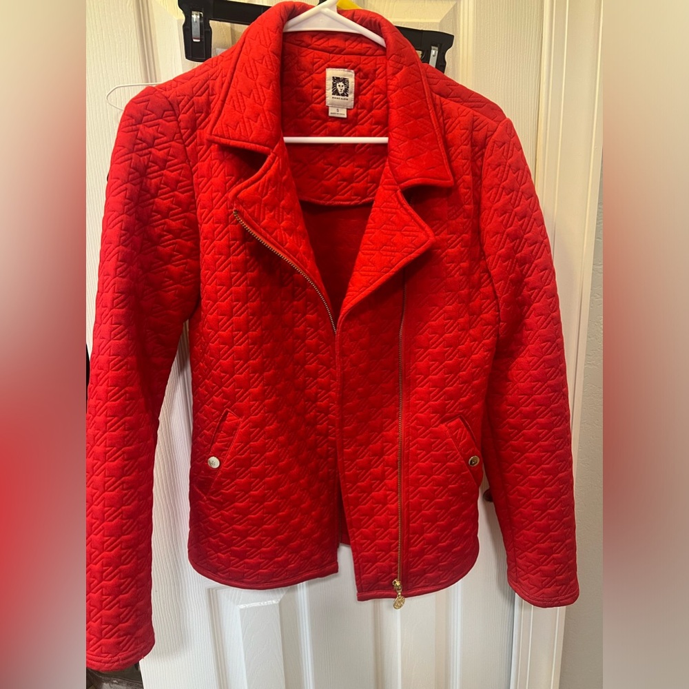 Anne Klein Red Jacket with texture Size Small